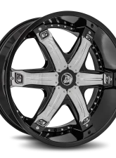 Diablo Fury Wheel 24x10 Blank 35 78.1 Gloss Black                                     - FUR-241BLNK3578B - Image 3
